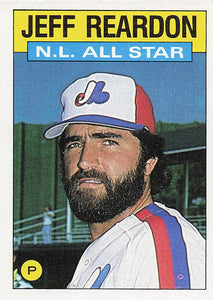 1986 Topps Jeff Reardon #711