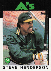 1986 Topps Steve Henderson #748