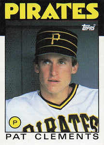 1986 Topps Pat Clements #754 RC