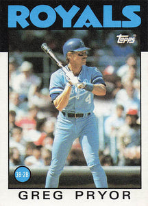 1986 Topps Greg Pryor #773