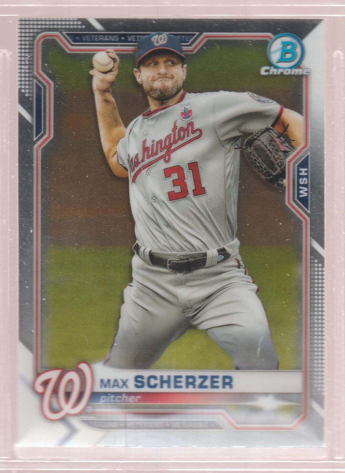 2021 Bowman Chrome #77 Max Scherzer