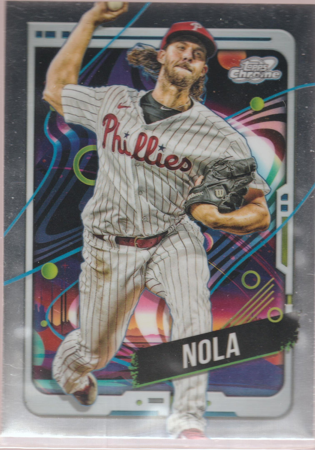 2024 Topps Chrome Cosmic #61 Aaron Nola