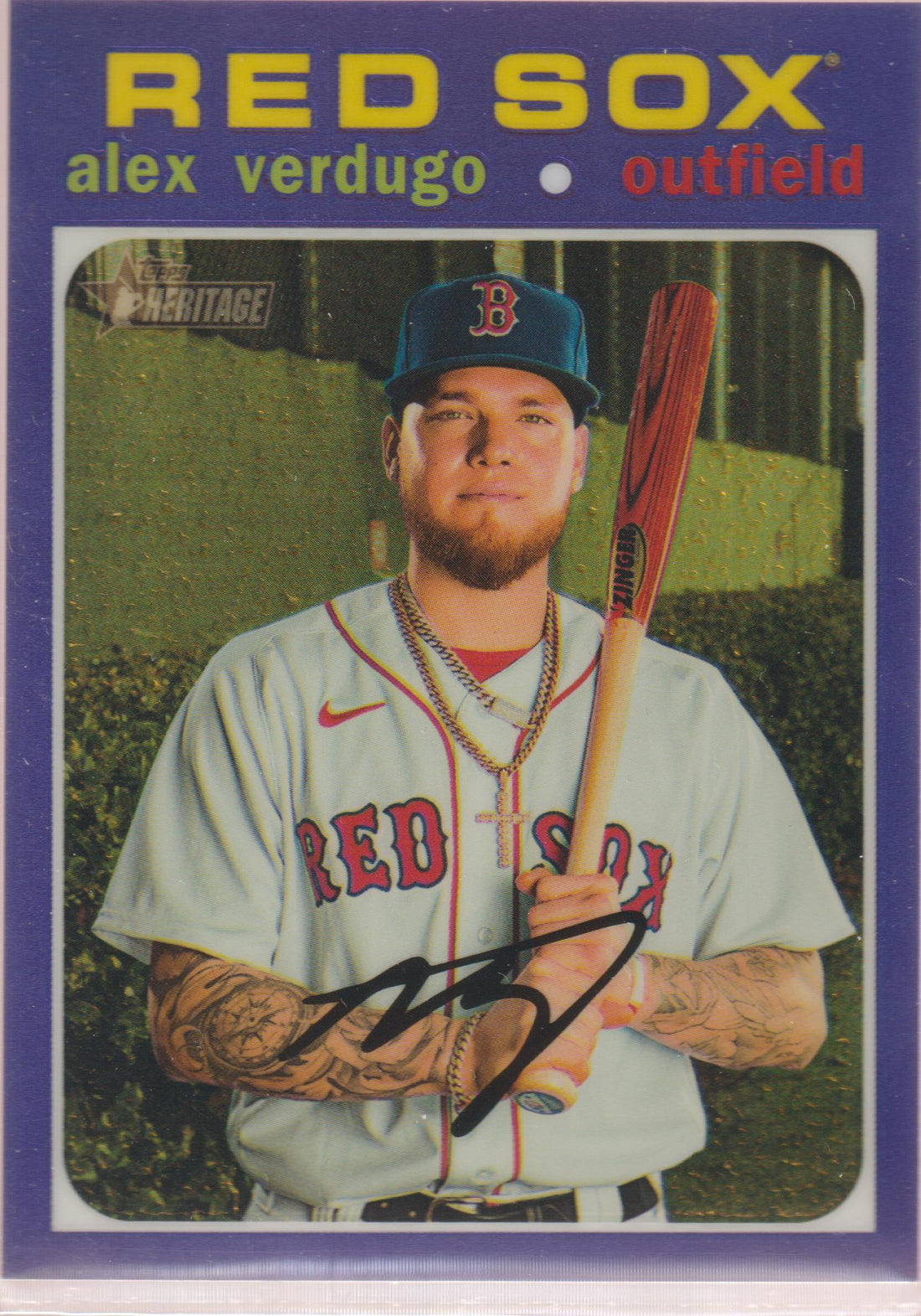 2020 Topps Heritage #THC-725 Alex Verdugo Chrome Purple Refractor