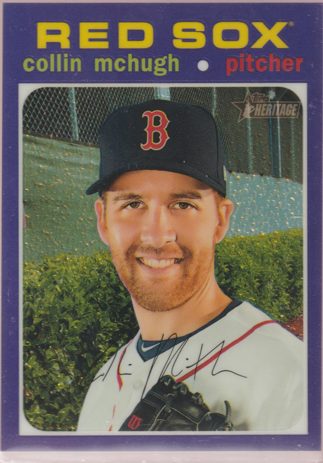 2020 Topps Heritage #THC-510 Collin McHugh Chrome Purple Refractor