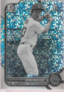 2022 Bowman Chrome #BCP-154 Won-Bin Cho Prospects Black and White Mini-Diamond