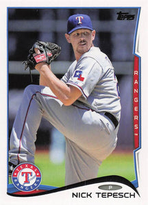 2014 Topps Update Series Baseball Nick Tepesch #US-124