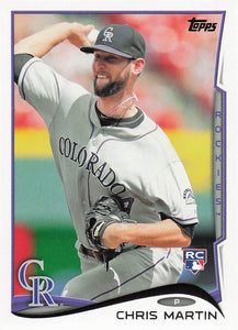 2014 Topps Update Series Baseball Chris Martin #US-294 RC