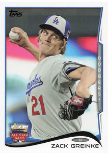 2014 Topps Update Series Baseball Zack Greinke #US-297