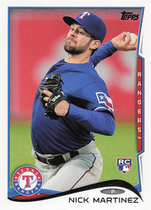 2014 Topps Update Series Baseball Nick Martinez #US-304 RC