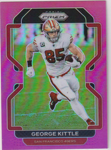 2021 Panini Prizm #54 George Kittle Pink