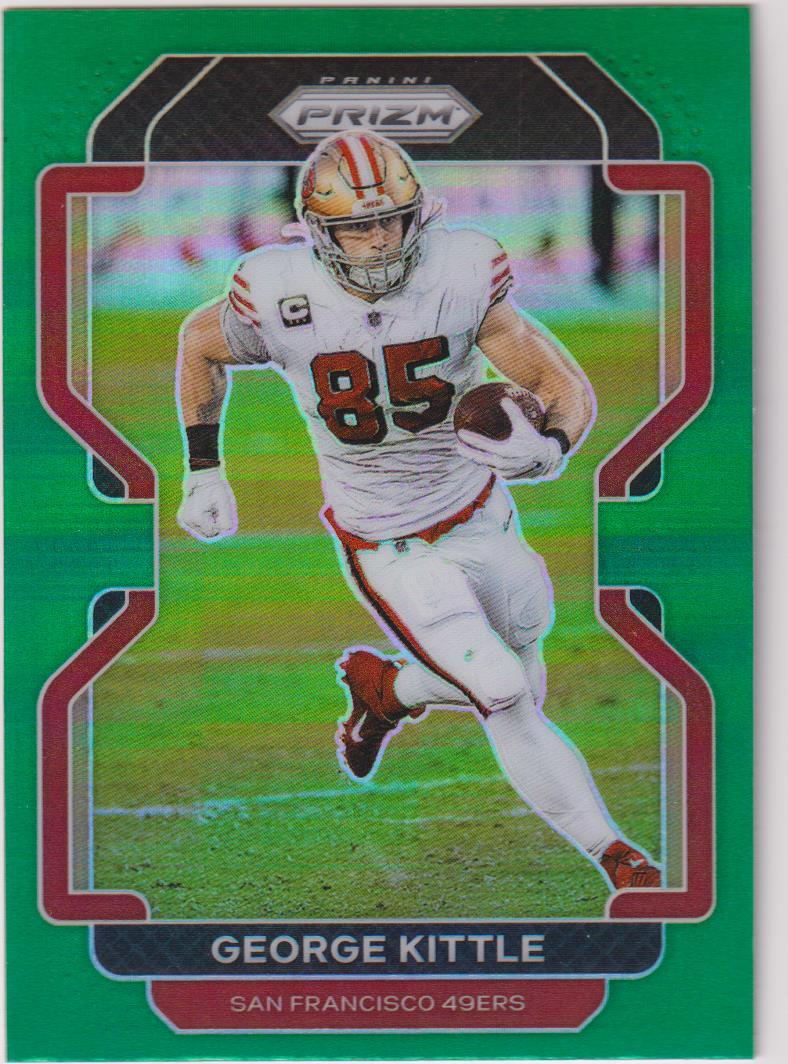2021 Panini Prizm #54 George Kittle Green