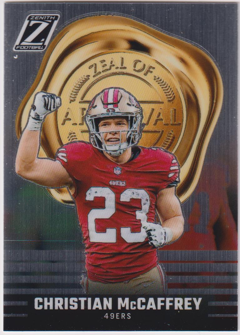 2023 Panini Zenith #12 Christian McCaffrey Zeal of Approval