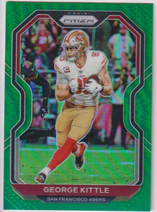 2020 Panini Prizm #281 George Kittle Prizm Green