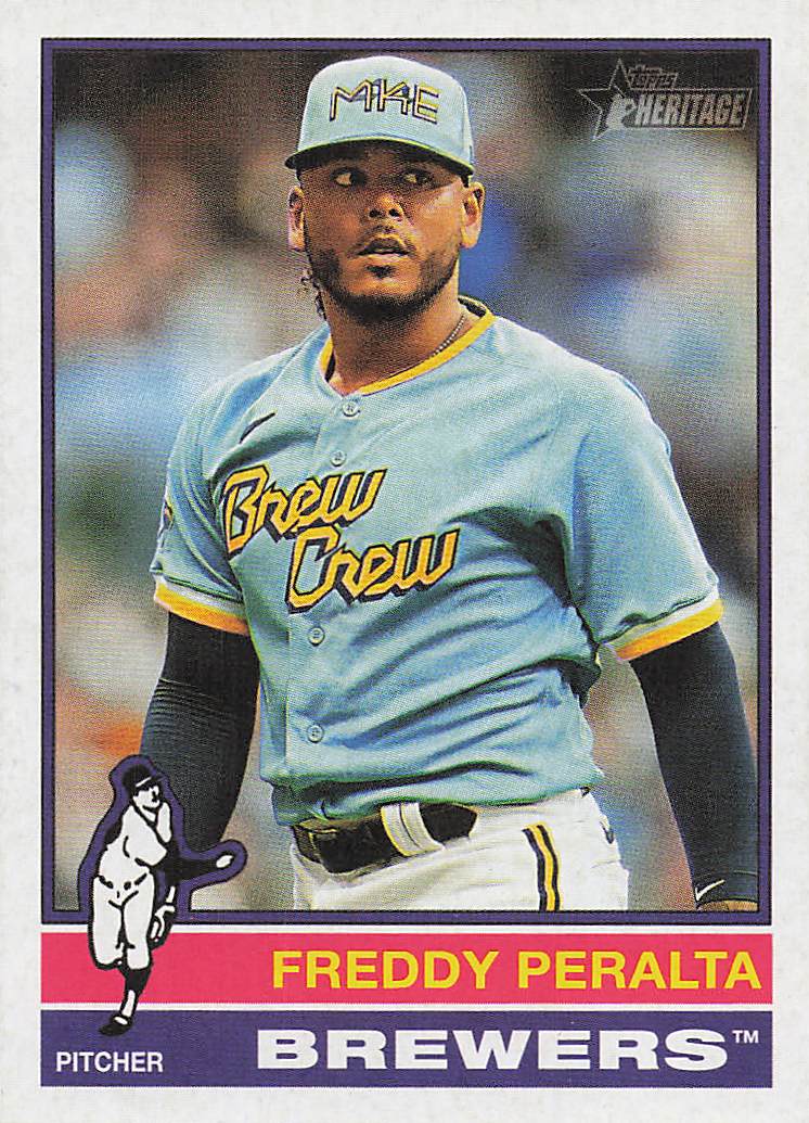 2025 Topps Heritage Baseball Freddy Peralta #76