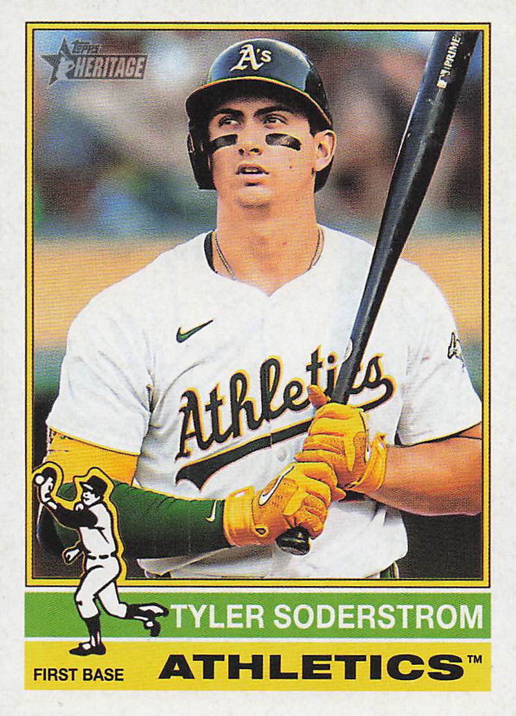 2025 Topps Heritage Baseball Tyler Soderstrom #84