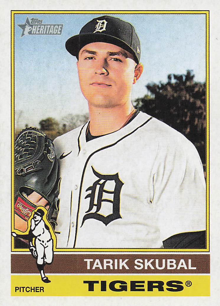 2025 Topps Heritage Baseball Tarik Skubal #116