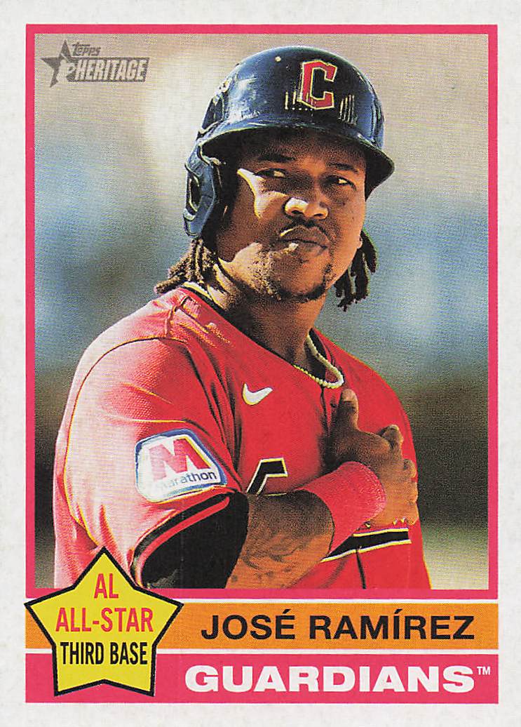 2025 Topps Heritage Baseball José Ramírez #169