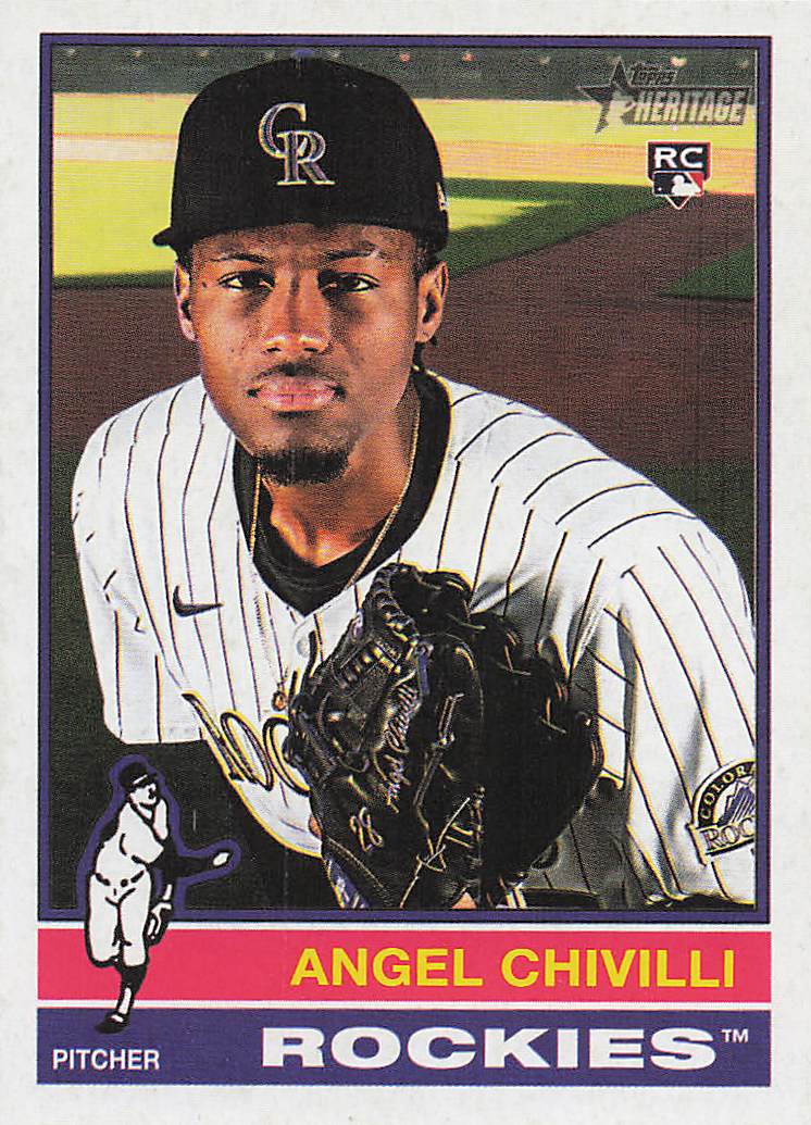 2025 Topps Heritage Baseball Angel Chivilli #230 Rookie
