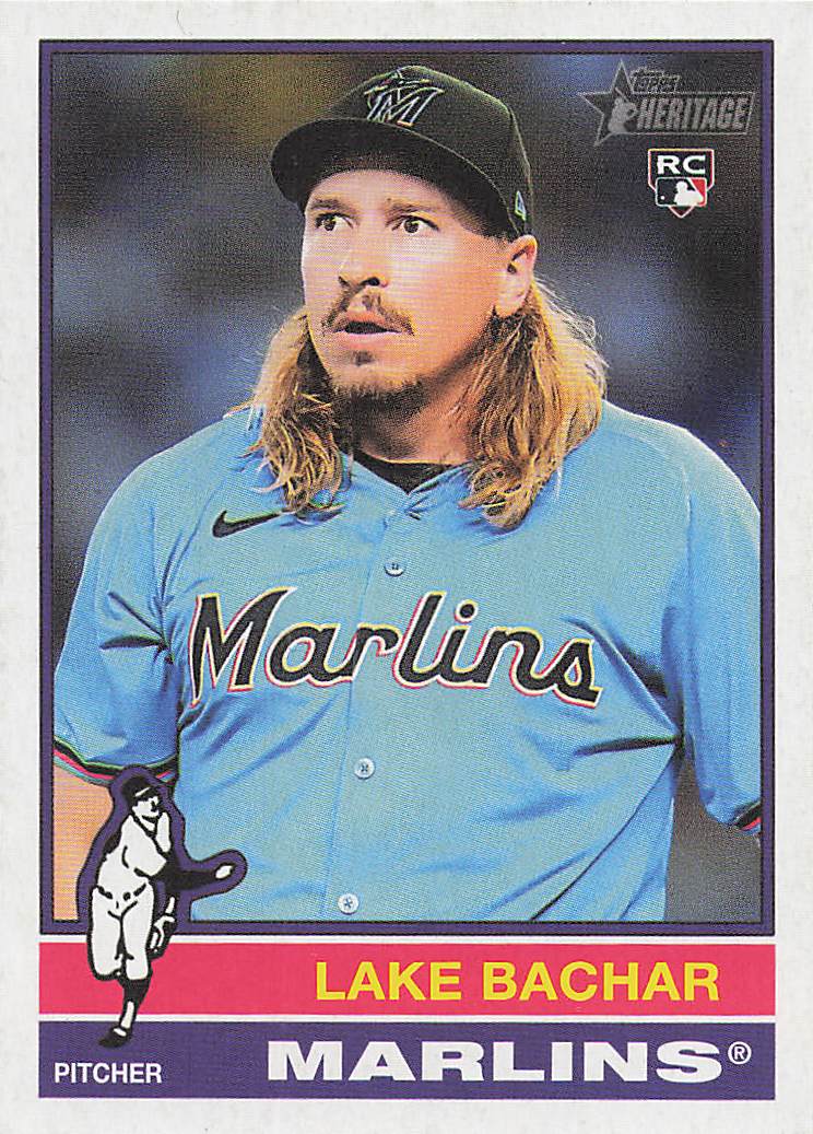 2025 Topps Heritage Baseball Lake Bachar #254 Rookie