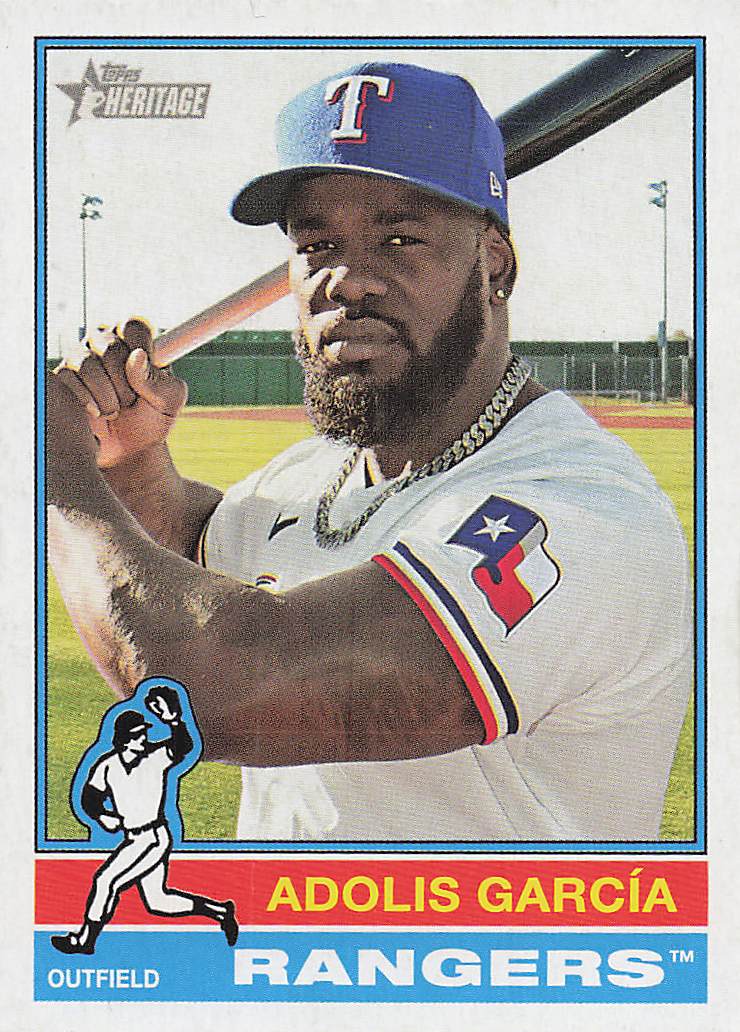 2025 Topps Heritage Baseball Adolis García #308