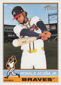 2025 Topps Heritage Baseball Ronald Acuña Jr. #367