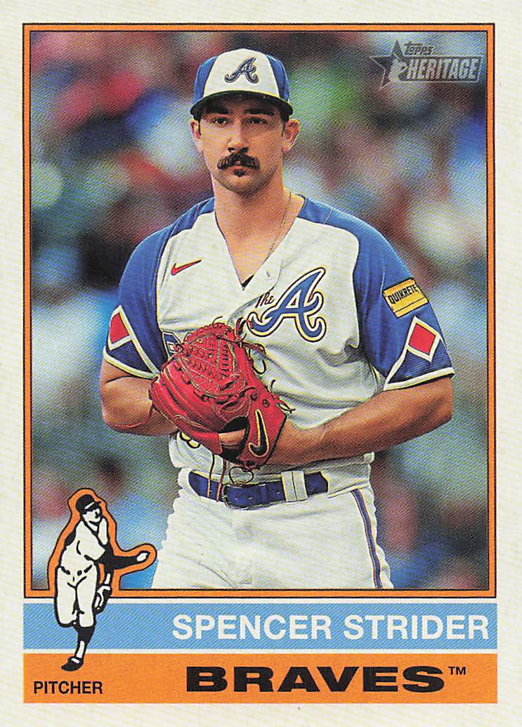 2025 Topps Heritage Baseball Spencer Strider #435