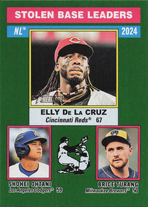 2025 Topps Heritage Dark Green Brice Turang Shohei Ohtani Elly De La Cruz #197