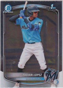 2025 Bowman Baseball Chrome Prospects Fabian Lopez #BCP-19