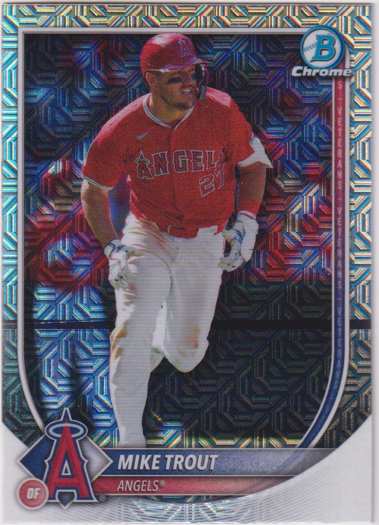 2025 Bowman Baseball Mojo Refractor Mike Trout #1