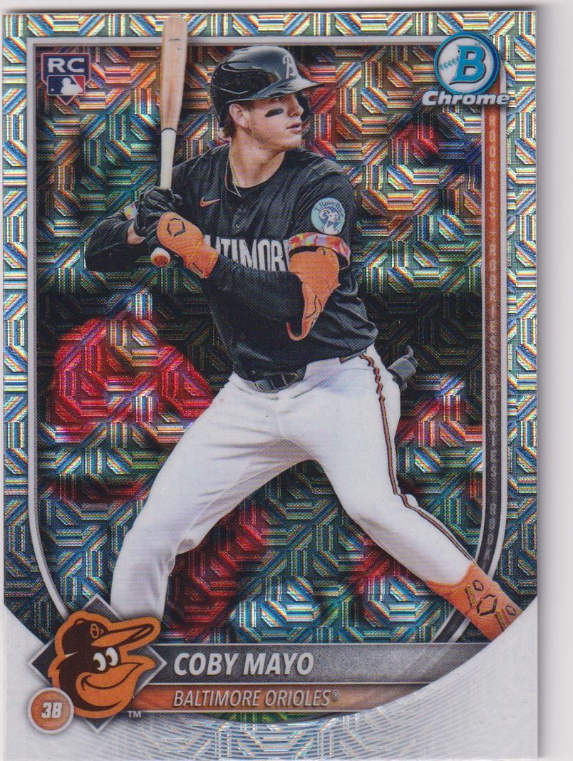 2025 Bowman Baseball Mojo Refractor Coby Mayo #37 Rookie
