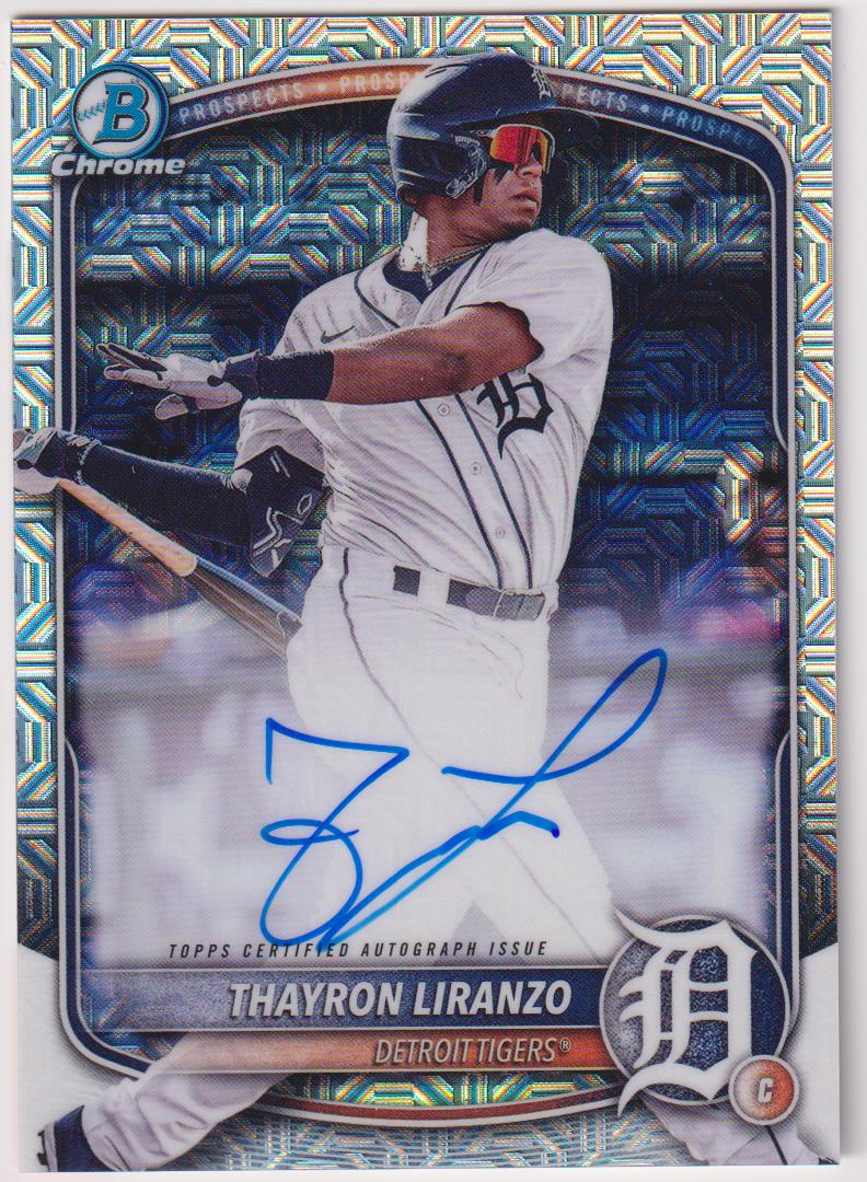 2025 Bowman Chrome Mojo Refractor Auto Thayron Liranzo #BMA-TL