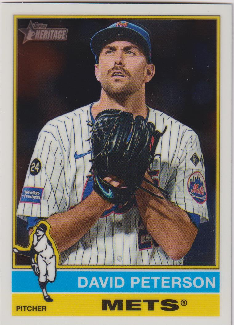 2025 Topps Heritage Baseball Chrome David Peterson #57