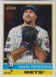 2025 Topps Heritage Baseball Chrome David Peterson #57