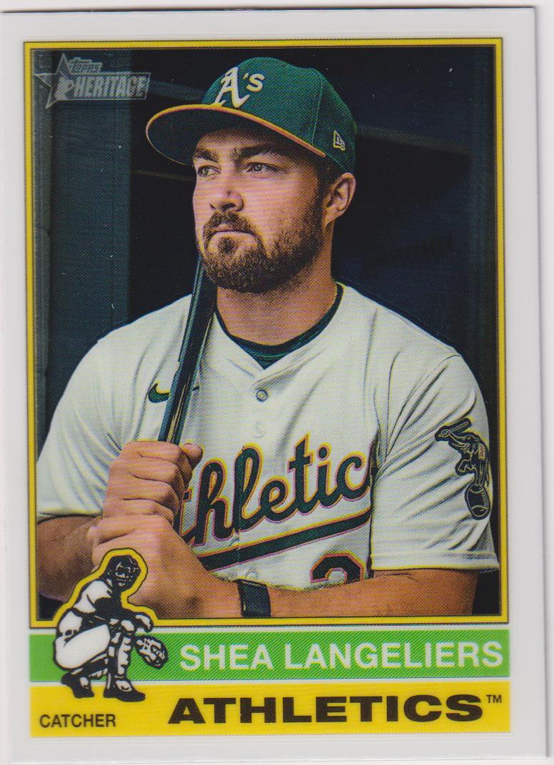 2025 Topps Heritage Baseball Chrome Shea Langeliers #446