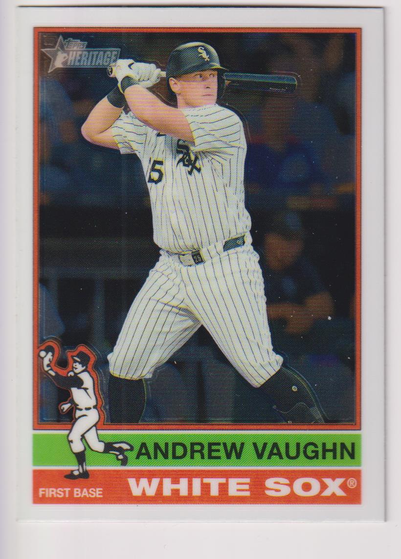2025 Topps Heritage Baseball Chrome Andrew Vaughn #413