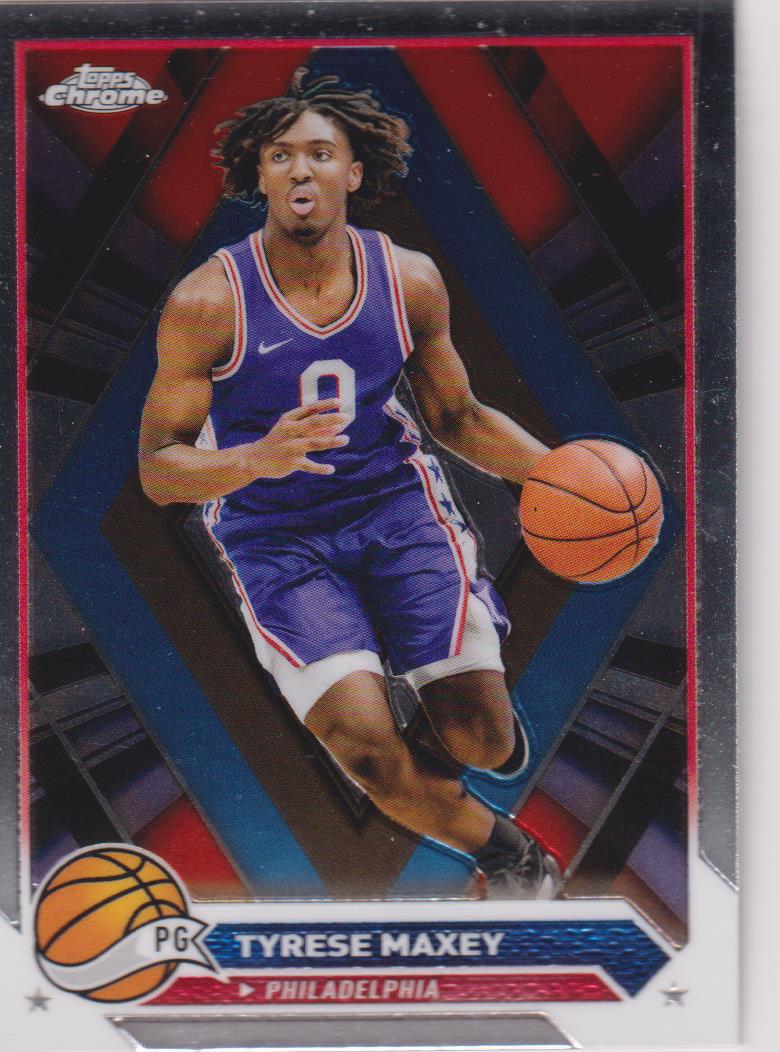 2023-24 Topps Chrome Basketball Tyrese Maxey #33