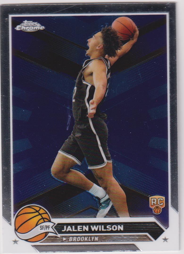 2023-24 Topps Chrome Basketball Jalen Wilson #61 Rookie