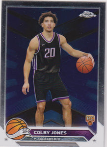 2023-24 Topps Chrome Basketball Colby Jones #91 Rookie