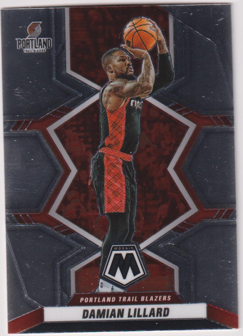 2021-22 Panini Mosaic Basketball Damian Lillard #50