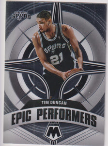 2021-22 Panini Mosaic Basketball Epic Performers Tim Duncan #10