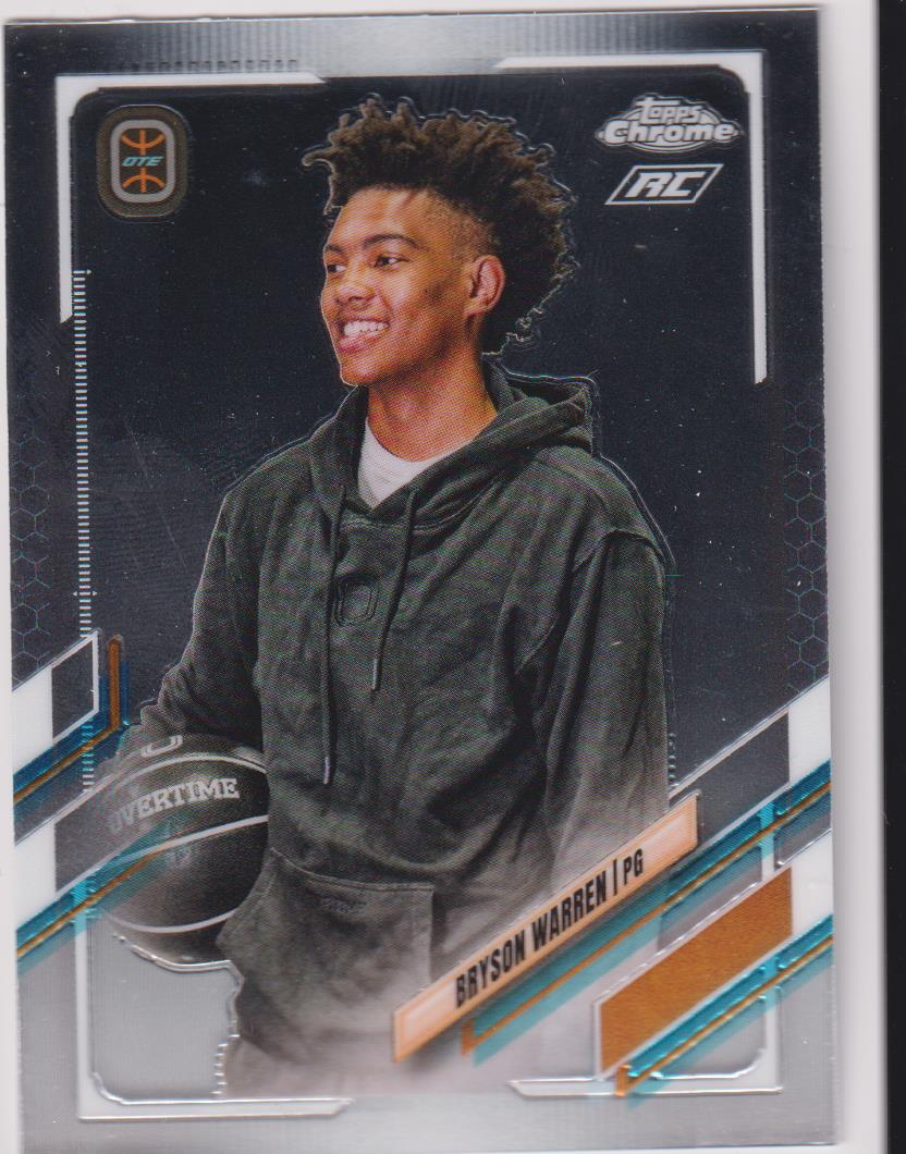 2021-22 Topps Chrome Overtime Elite Basketball Bryson Warren #58