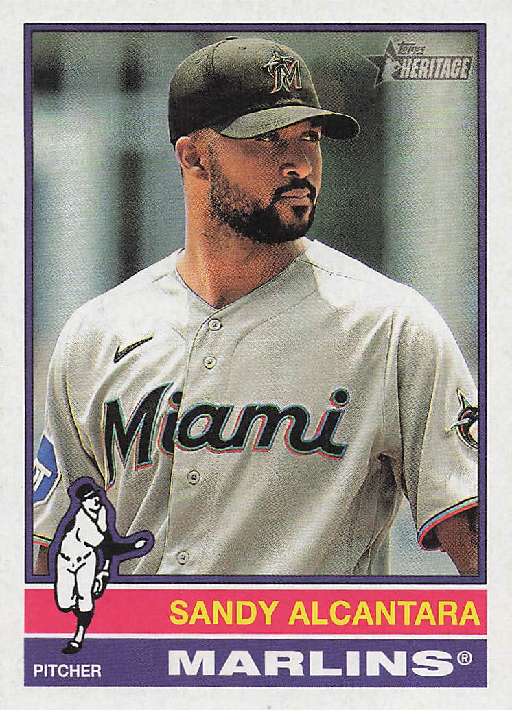2025 Topps Heritage Baseball Sandy Alcantara #161