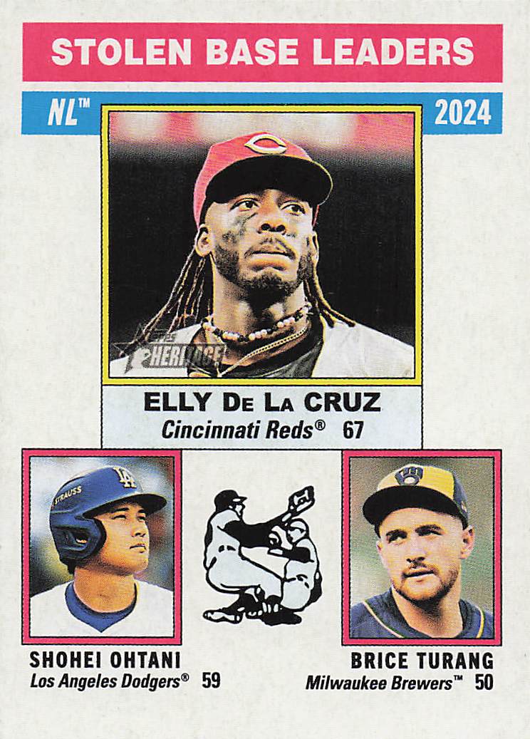 2025 Topps Heritage Baseball Brice Turang Shohei Ohtani Elly De La Cruz #197