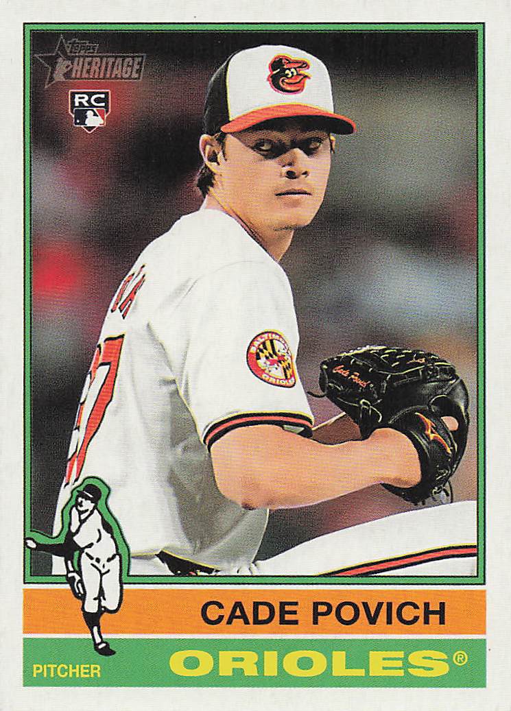 2025 Topps Heritage Baseball Cade Povich #219 Rookie