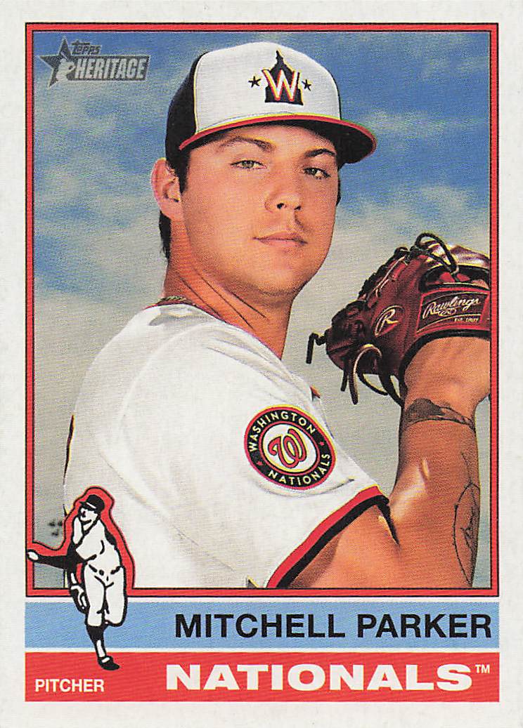 2025 Topps Heritage Baseball Mitchell Parker #311