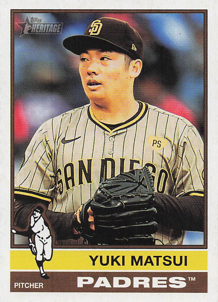 2025 Topps Heritage Baseball Yuki Matsui #358
