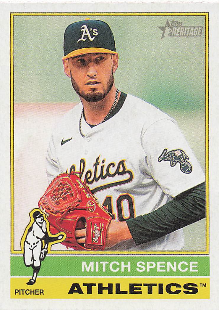 2025 Topps Heritage Baseball Mitch Spence #373