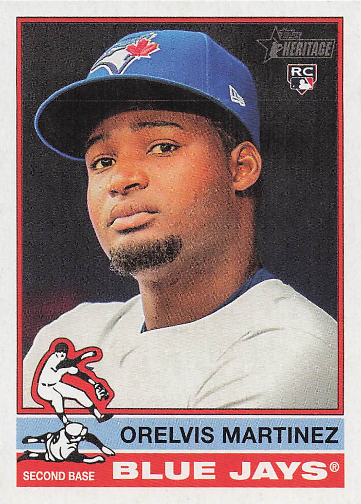 2025 Topps Heritage Baseball Orelvis Martinez #383 Rookie