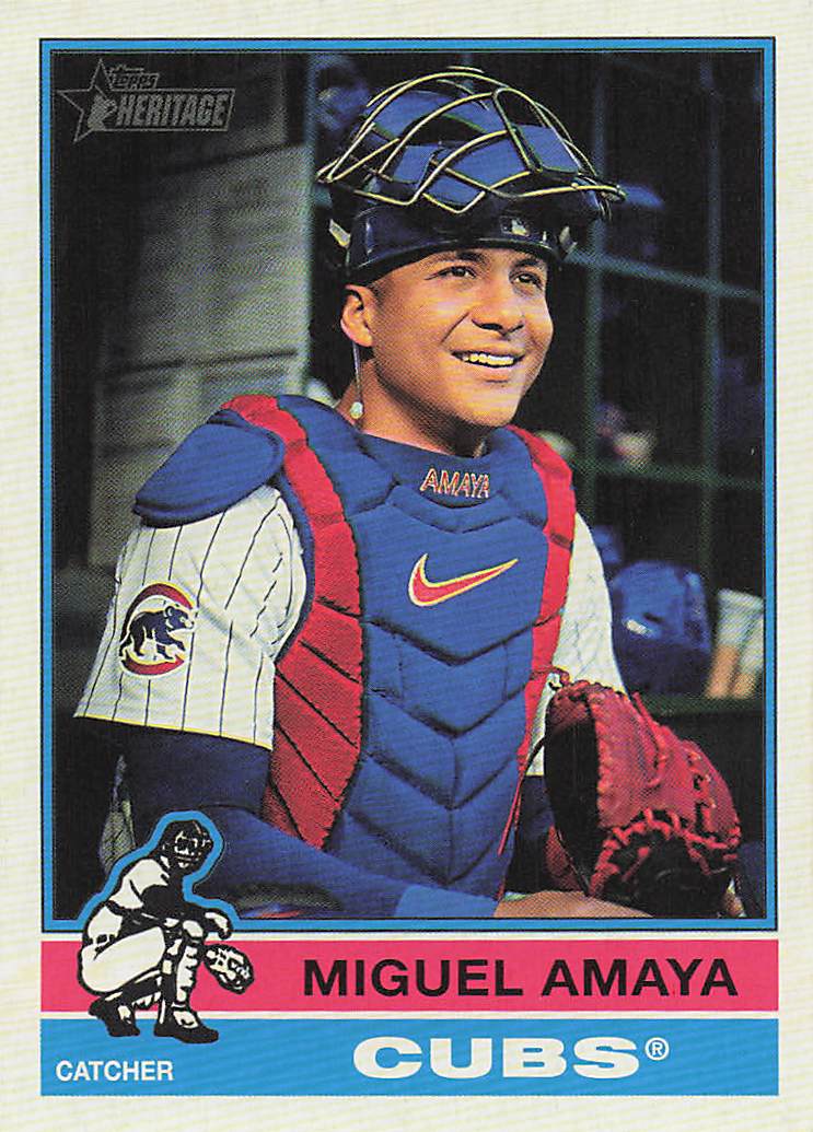 2025 Topps Heritage Baseball Miguel Amaya #482