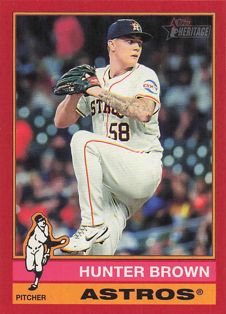 2025 Topps Heritage Baseball Red Hunter Brown #428